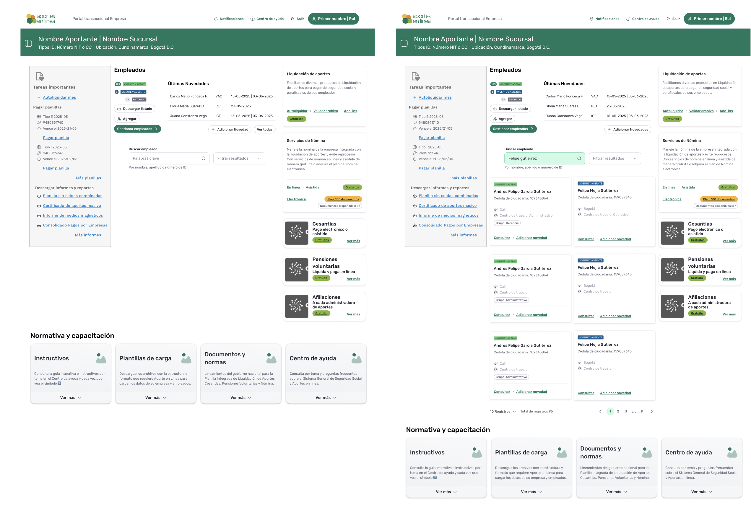 4 Wireframes hi-fi - página de inicio