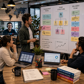 Strategic guide for scaling engineering teams in LATAM with time and materials model.