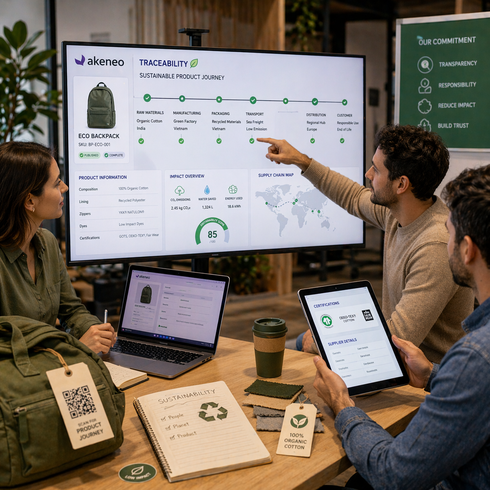 Implementación de trazabilidad sostenible con Akeneo PIM.
