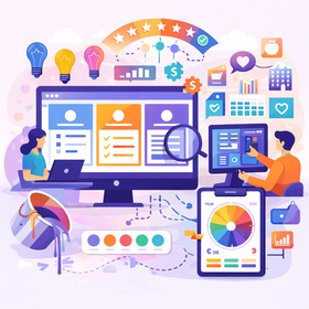 nfografía sobre el impacto emocional de la paleta cromática en interfaces B2B.