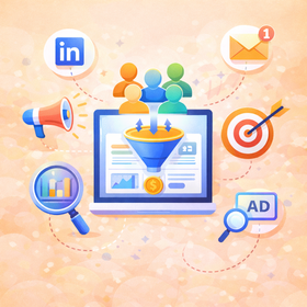 Estrategia de canales para Growth Hacking B2B y leads calificados.