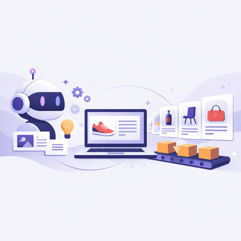 Arquitectura de automatización de contenido con IA Generativa y Akeneo PIM.