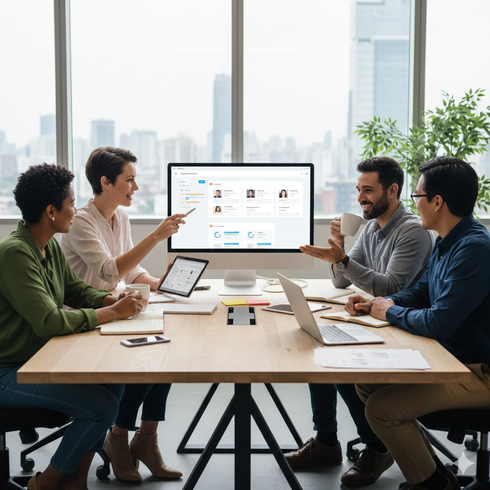 Interfaz de usuario intuitiva de Akeneo PIM para gestión de catálogos.